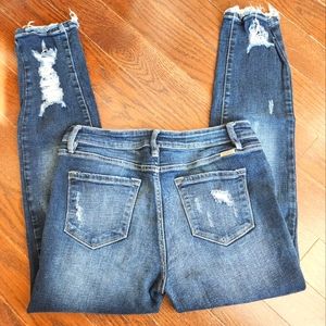 KanCan Ripped Dark wash Skinny Jeans